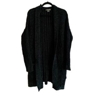 Natural Reflections Open-Front Dark Green Women's Cardigan Sweater - Size XXL